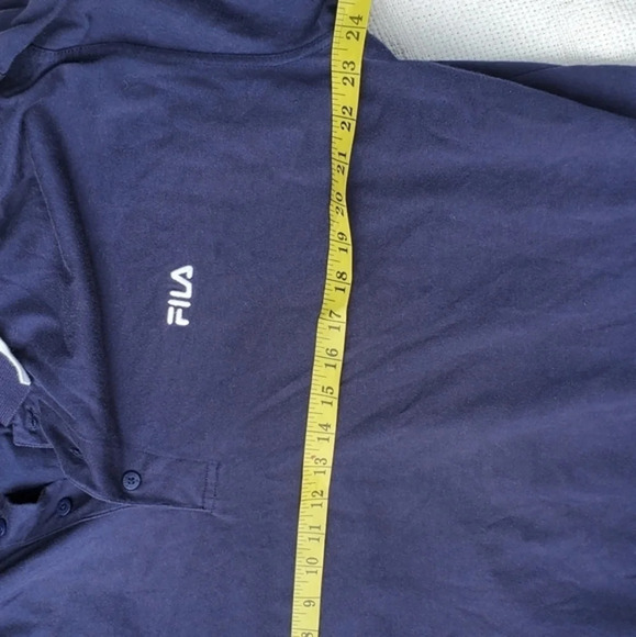 Fila‎ Navy striped polo XXL - Picture 4 of 5